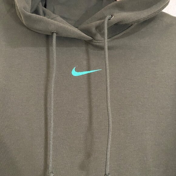 Nike Hoodie Women's Large Green Pullover Oversized Streetwear Athleisure - Picture 4 of 16